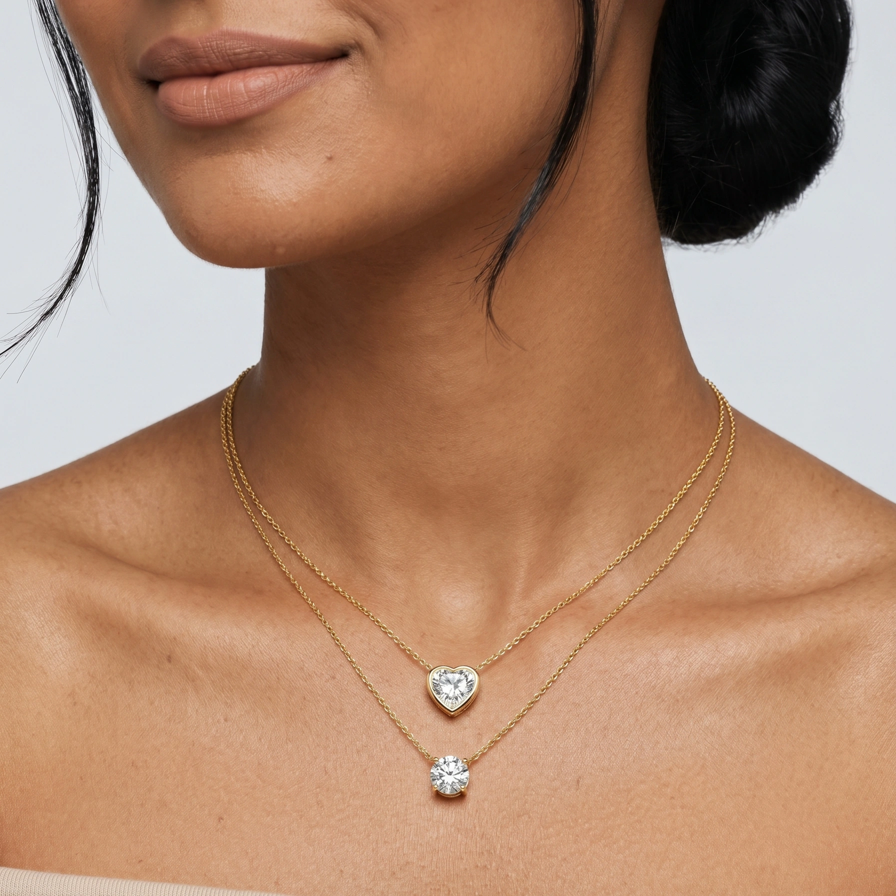 lab grown diamond pendants